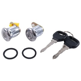 DUDSN Door Lock Cylinder with 2 Keys Set BE32-76-210 BE32-76-220 Compatible with Mazda RX-2 RX-3 RX-4 RX-7 Rotary Pickup GLC B1800 B2000 B2200 B2600 626 for Ford Festiva