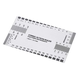 String Action Gauge And Ruler, Inches, Stainless Steel String Action Ruler, The Original Luthier Measuring Tool for Acoustic and Electric Guitar, and Bass Setup
