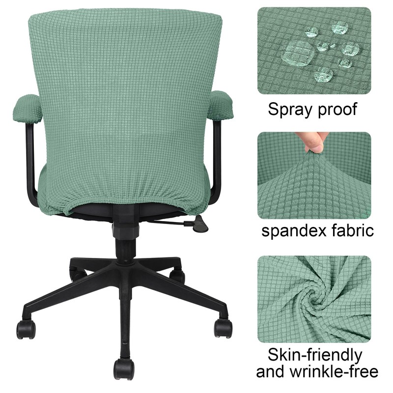 Tallew 4 Pcs Office Chair Covers Set Computer Universal Protective