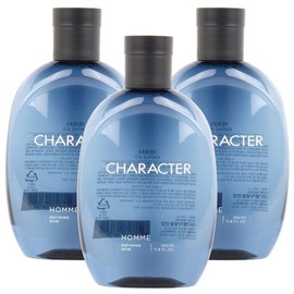 LG Household & Health Care Character Homme Refining Skin 350ml (3 pieces) / LG생활건강 캐릭터 옴므 리파이닝 스킨 350ml 3개