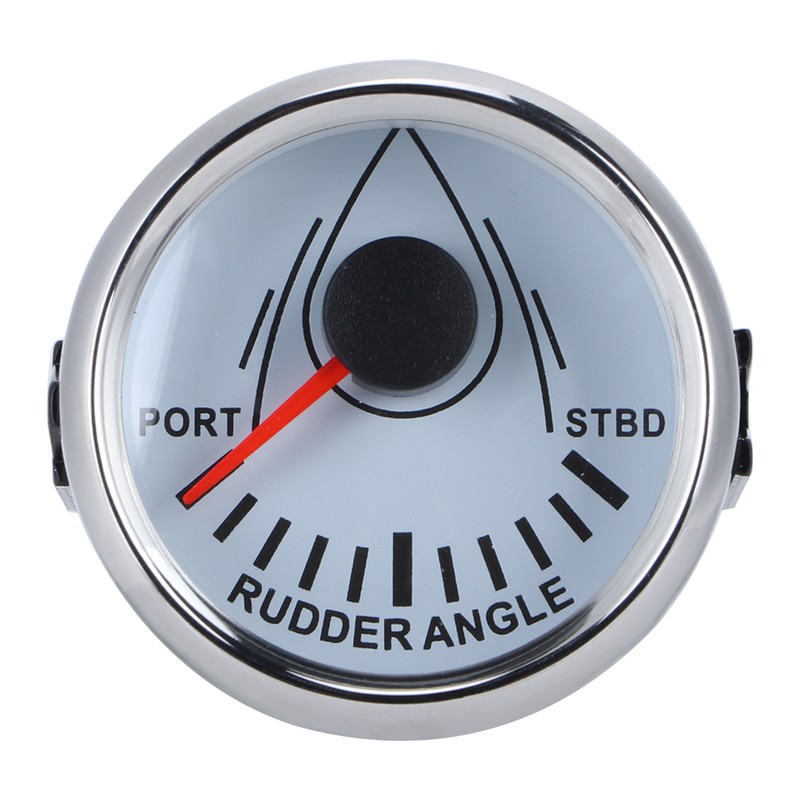 52mm Universal Boat Rudder Angle Indicator 0-190ohm Signal with Rudder