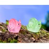titihuirie 100 Pcs Cute Mini Snail Figurines Miniature Snail Tiny