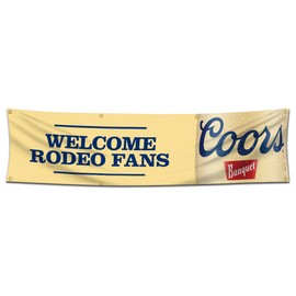 ENMOON Coo Beer Banquet Banner 2x8Ft Cool Beer Banner with Brass Grommets for College Dorm Room Decor,Outdoor,Parties,Gift