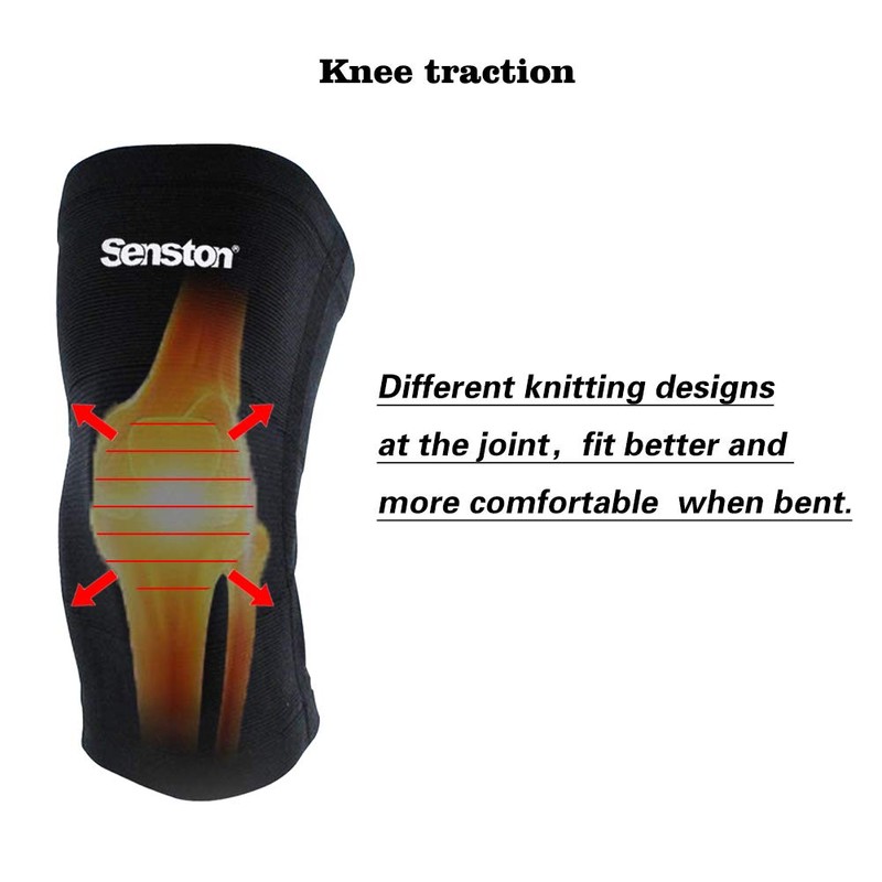 Senston Knee Support Compression Elastic Knee Pads 1 Piece for