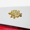 Decal Stickers of Floral Elements (Metallic Gold) (Set of 2)