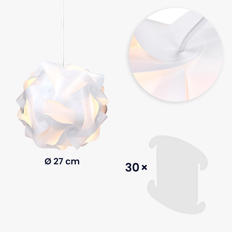 kwmobile DIY Puzzle Lamp Shade - Modern IQ Jigsaw Light