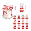 31 Pcs Happy Birthday Banner Cherry Banner Cherry Garland Summer
