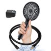YOSSEE 1.5M Smooth PVC Shower Hose and Head Bundle with