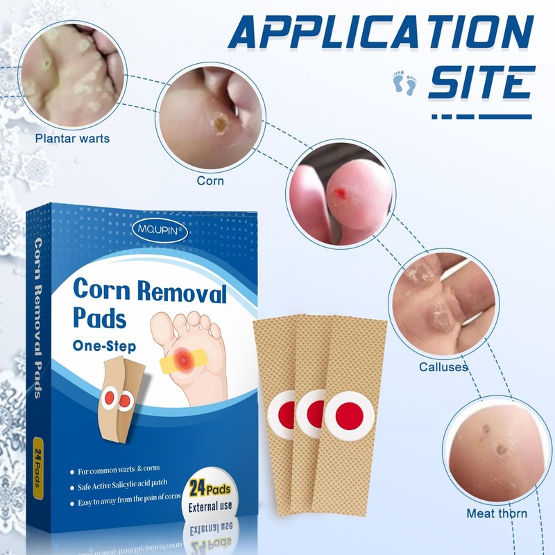 24 Count Corn Removal Pads for Feet and Toe, Corn