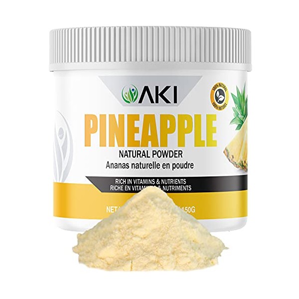 Aki Natural PINEAPPLE Powder Extract Pure Dried Powdered Rich In