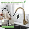 Gold Sink Faucet, Gold Kitchen Faucet with Pull Down Sprayer