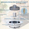 Kitchen Sink Drain Strainer, Sink Strainer, 3 in 1 Kitchen