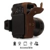 MegaGear Faux Leather Case Compatible with Nikon Coolpix P950 -