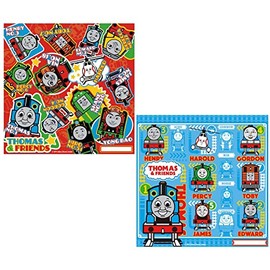Bambina Co., Ltd. Thomas the Locomotive, Lunch Cloth, Set of 2, Boys, Napkin, Bento Bag, Train