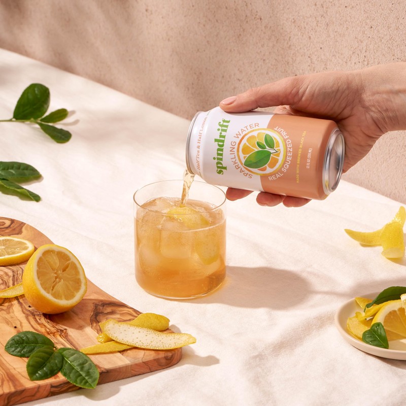 Spindrift Sparkling Water, Half Tea & Half Lemon Flavored, Made