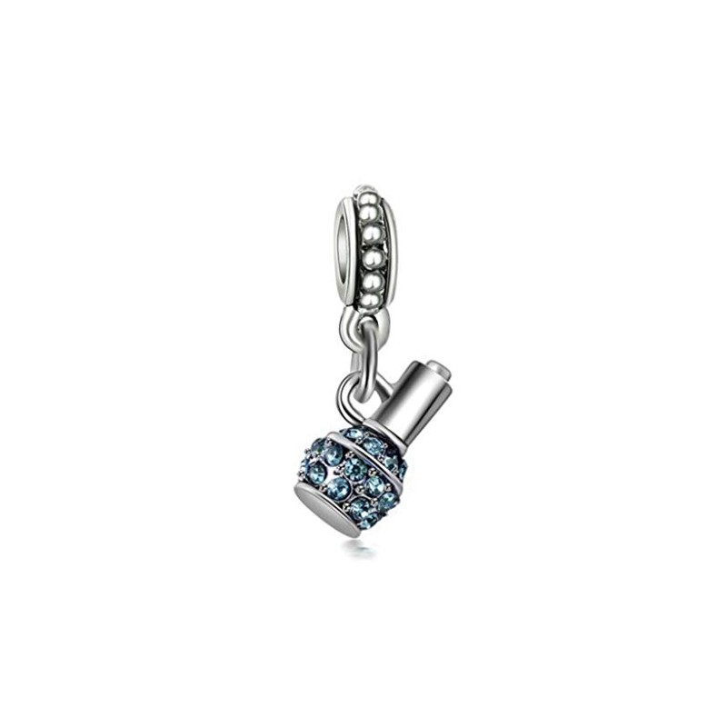 Dangling Nail Polish Charm for Bracelets … (Blue)