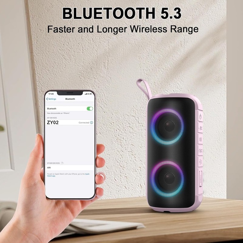 Hupoaf Bluetooth Speaker, 2026 New Portable Wireless Speaker with 6D