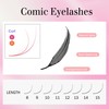 Premade Spire Eyelashes Manga Lash Fans C/D Curl Anime Spiky