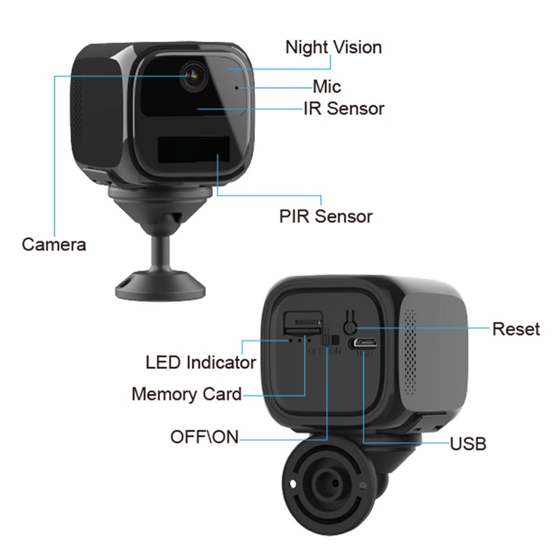 4G LTE Wireless Camera HD 1080P Night Vision Motion Detection