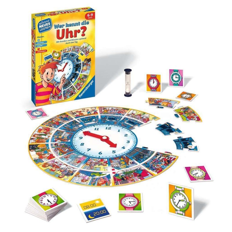 Ravensburger Children’s Games 24995 "Who knows the clock" Educational Game