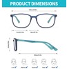 SOCTICK 2 Pack Blue Light Blocking Reading Glasses Men,Anti Eyestrain