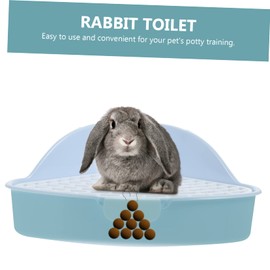 VILLFUL Rabbit Litter Box Triangle Pet Potty Trainer for Bunny Guinea Pig Hamster and Chinchilla Quality Material Design Easy to Clean for Home Use