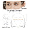 AEZUNI Large Square Reading Glasses Women Clear Frame Readers 1.0
