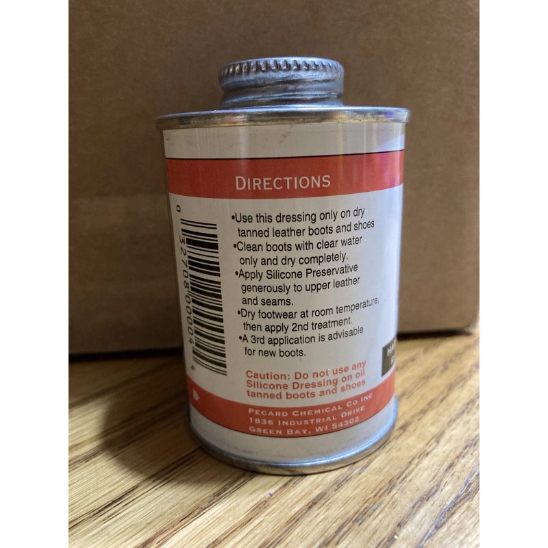 Pecard Neverleak Silicone Dressing Leather Waterproofing 4 oz Boots Preservative