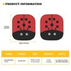 KEIAHUAN Ladybird Pattern Car Sun Shade Windshield 2 Pack Auto