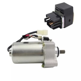 Soarider Starter Motor for Polaris Outlaw 90 2007-2014 2016 0453478 19621 with Relay