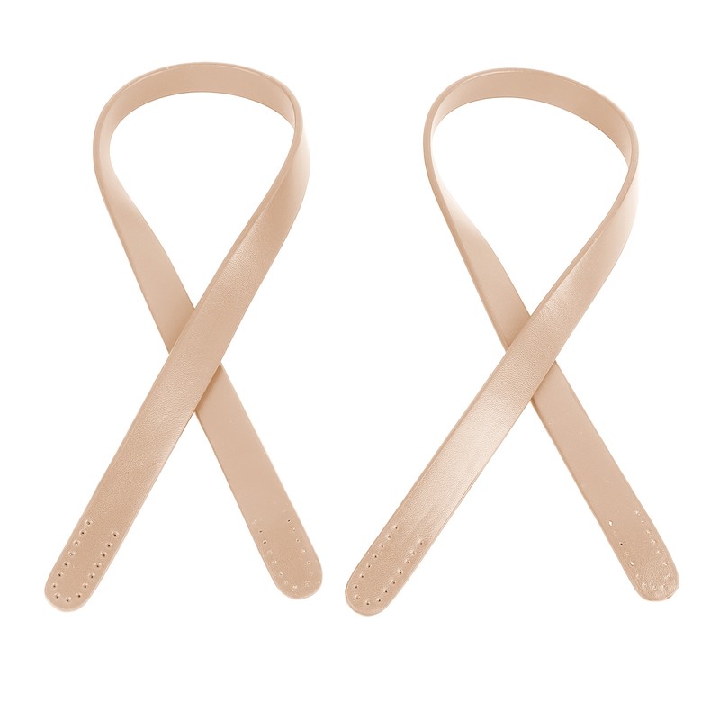 2Pcs Leather Bag Handles 25.6in Long 0.7in Wide Synthetic Leather