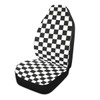 LONSANT Checkered Car Seat Covers Set of 2,Geometric Checkered Plaid
