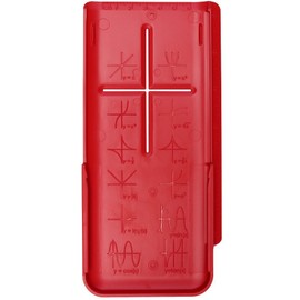 EZ Graphing Red Hard Slide Cover for TI 84 Plus CE (See Description for Details)