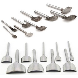 KRW Leather Craft Tools, Half-moon Shaped, U-Shaped, Set of 9, 0.39, 0.6, 0.8, 1.2, 1.2, 1.2, 1.4, 1.8, 1.8, 1.8, 2.0, 1.8, 2.0, 2.0, 2.0, 2.0, 2.0, 2.0, 2.0, 2.0, 2.0, 2.0, 2.0, 2.0, 2.0, 2.0,