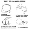 Funny Rooster Chicken Windshield Sunshade for Car SUV Truck Foldable