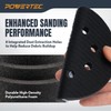 POWERTEC 5 Inch Foam Interface Pads, 2PK, 8 Hole Hook