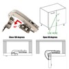 Cabinet Hinges, 2-Piece Lazy Susan Hinge Face Frame Plate 90