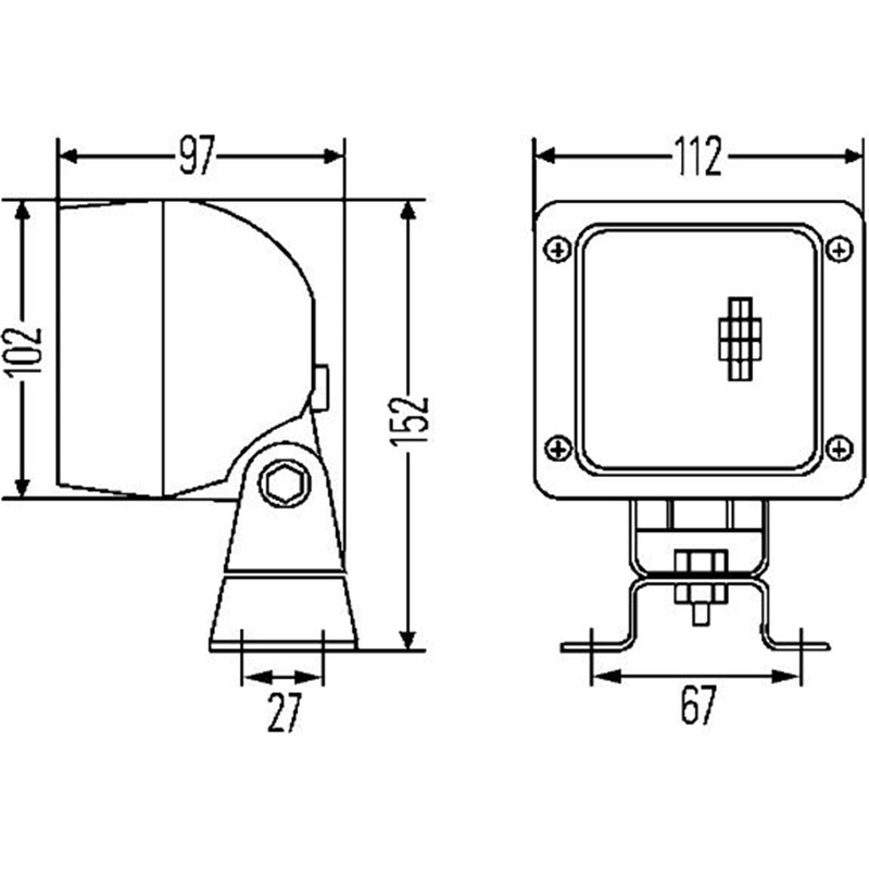 HELLA 1GA 007 506-091 Halogen-Worklight - Ultra Beam - 12/24V