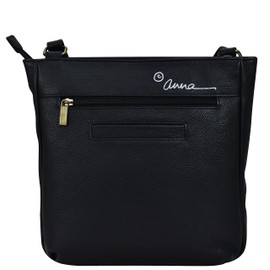 Anna by Anuschka Women's Medium Crossbody, Tropical Dreams Black, One Size