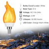 OHLGT Upgrade E12 Flame Bulbs 8 Pack, 3 Mode LED