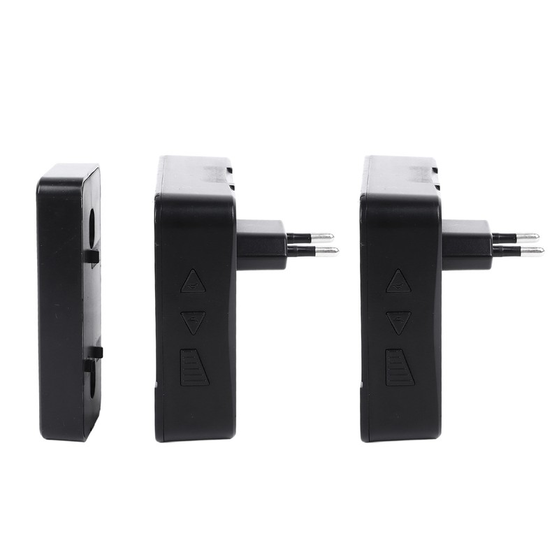 Self Powered Doorbell Black Battery Free Wireless Smart Elderly Pager