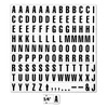 Magna Visual 3/4" Screen Printed Magnetic Black on White Letters