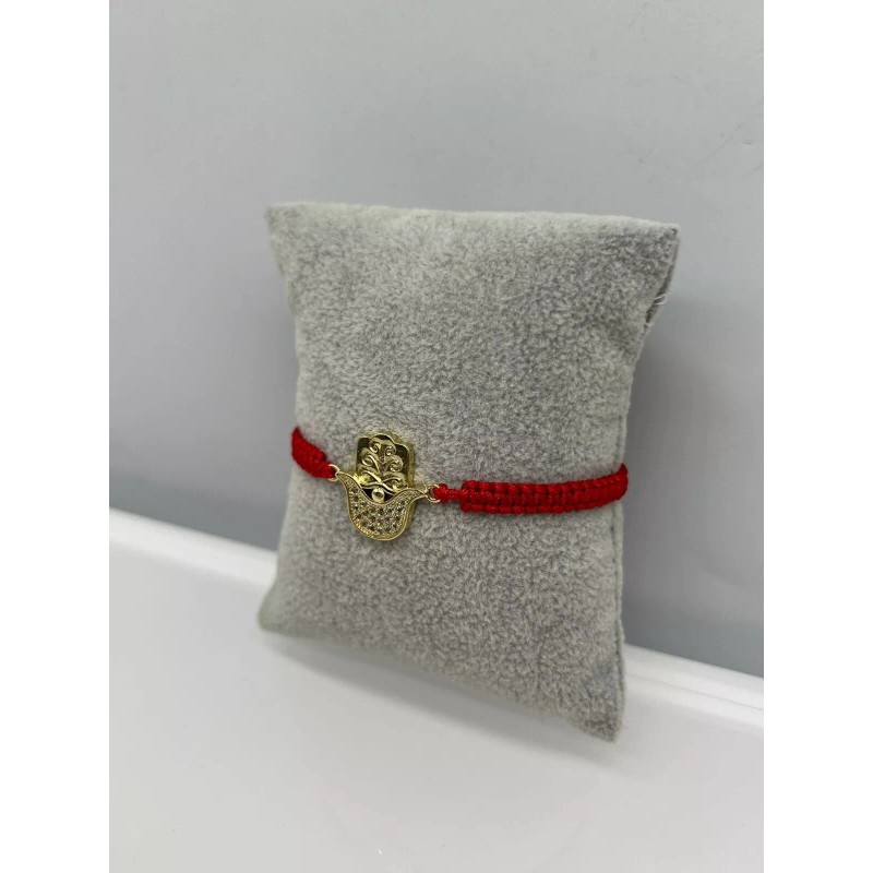 Evil Eye Red String Kabbalah Hamsa Macrame Adjustable Bracelet