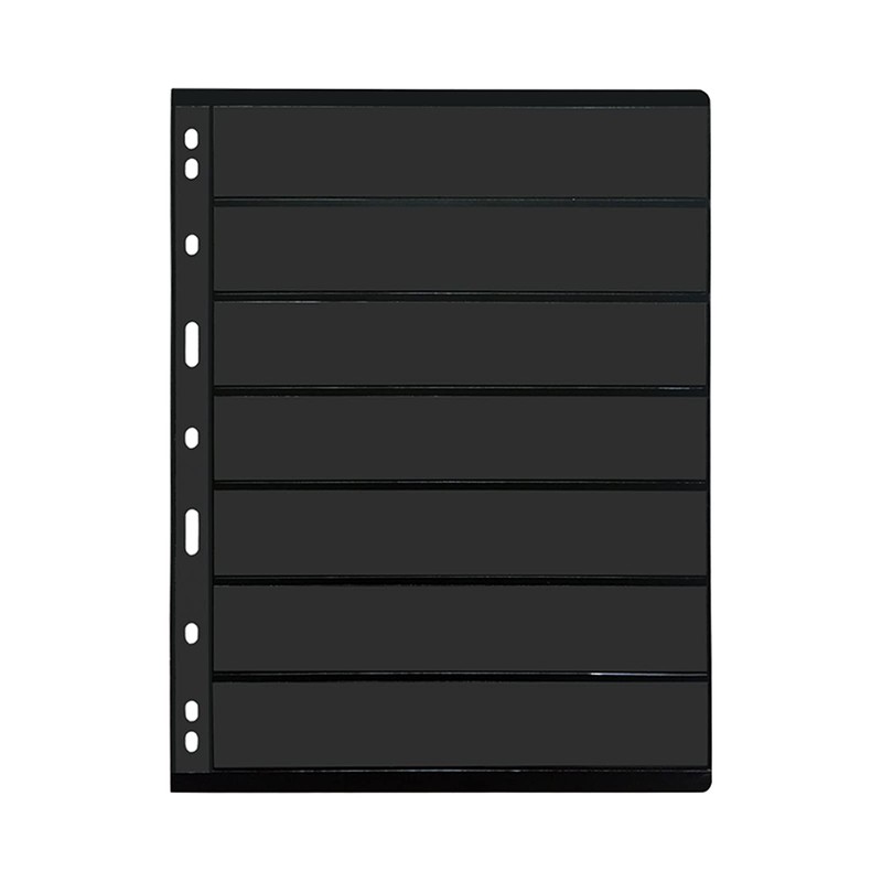 20 Sheet Stamp Pages, 7 Pockets Sleeves for Collectors, 9-Hole