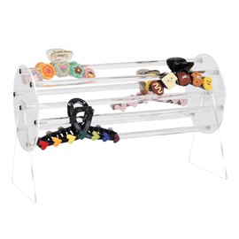 lalago Claw Clip Organiser, 360° Rotatable Hair Clip Holder, Clear Acrylic Claw Clip Display Stand, Hair Claw Clip Organiser, Claw Clip Storage (Standing)