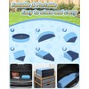 97In Extra Large Anti-Slip Dog Pool with Sprinkler, Sturdy 2-in-1