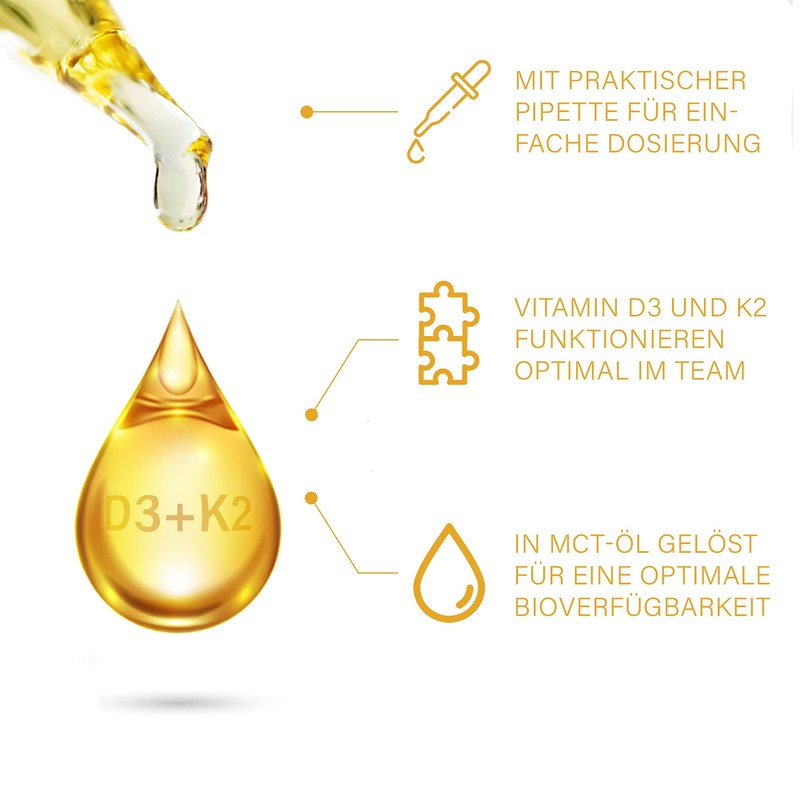 Vitamin D3 + K2 Drops High Dose & Laboratory Tested