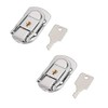 sourcing map 66mm x 34mm Metal Small Size Suitcase Lock