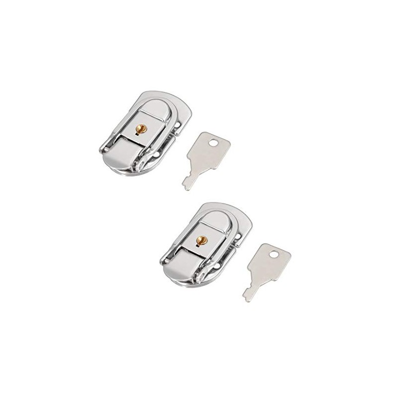sourcing map 66mm x 34mm Metal Small Size Suitcase Lock