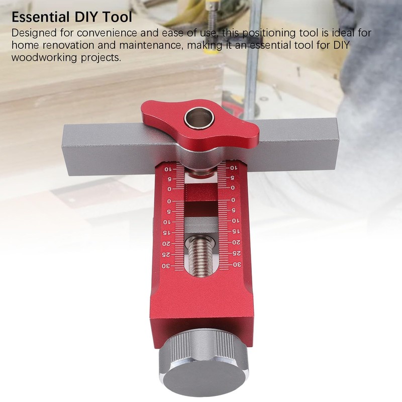 Aluminum Cabinet Door Installation Positioner, Adjustable Cabinet Hardware Jig, Cabinet
